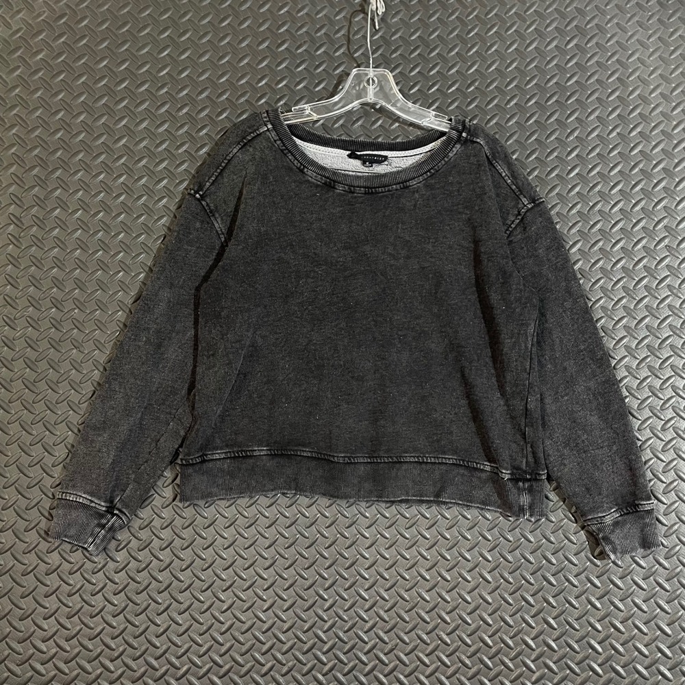 Jane + Delancey Dark Gray Crewneck Pullover Sweater Women's Size Medium